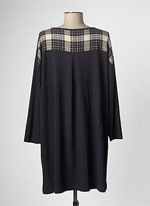 Robe courte manches longues manches longues noir G!OZE femme
