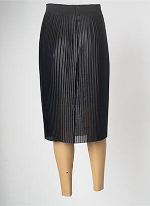 Jupe mi-longue coupe droite noir PAUL BRIAL femme