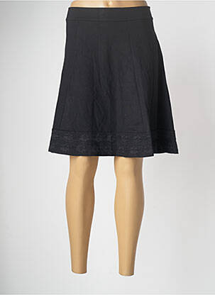 Jupe courte coupe évasée noir PAUL BRIAL femme
