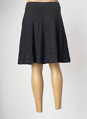 Jupe courte coupe évasée noir PAUL BRIAL femme