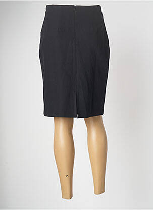 Jupe mi-longue coupe droite noir PAUL BRIAL femme