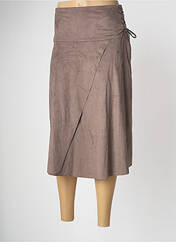 Jupe mi-longue marron PAUL BRIAL pour femme seconde vue