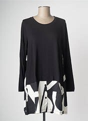 Tunique manches longues noir G!OZE pour femme seconde vue