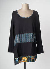 Tunique manches longues noir G!OZE pour femme seconde vue