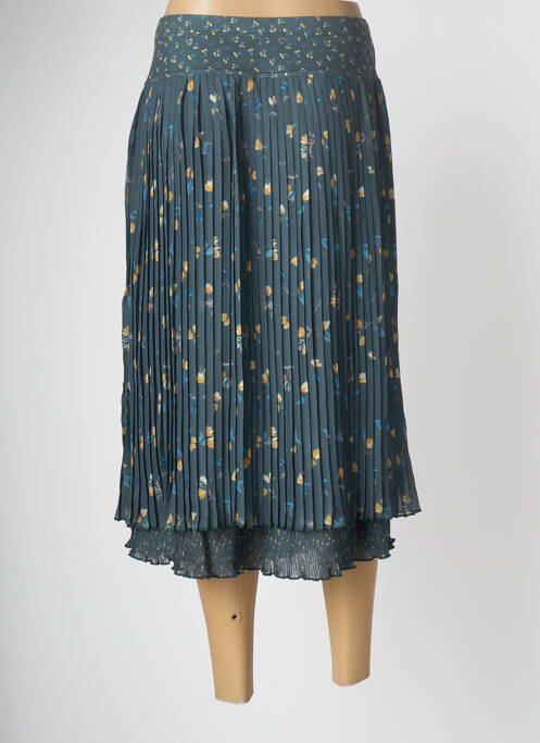 Jupe mi-longue vert PAUL BRIAL pour femme