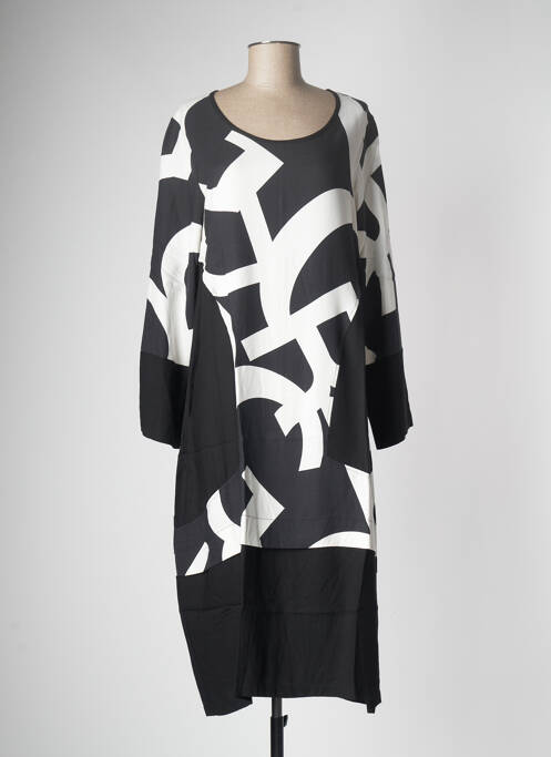 Robe mi-longue noir G!OZE pour femme