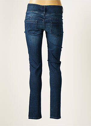 Jeans coupe slim broderie rivets taille normale bleu PAUL BRIAL femme
