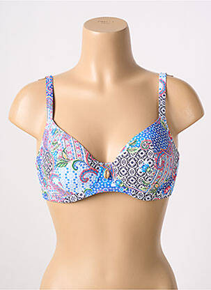 Haut de maillot de bain haut soutien-gorge emboitant haut soutien-gorge emboitant bleu FREYA femme