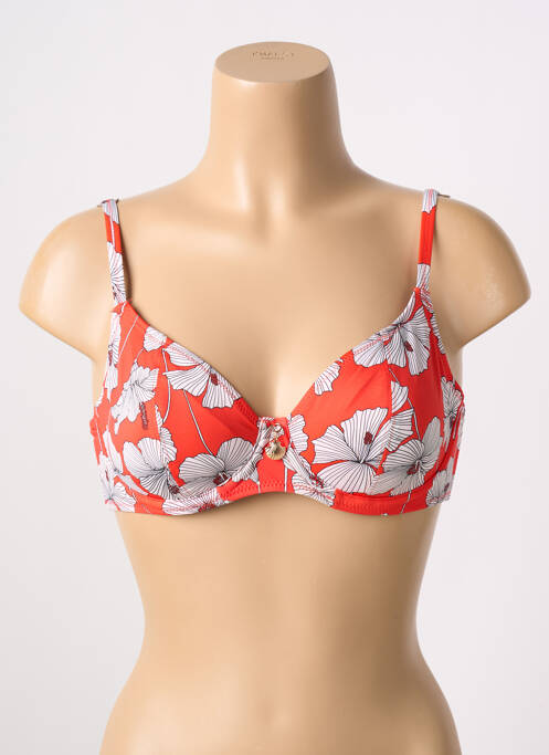 Haut de maillot de bain orange FREYA pour femme