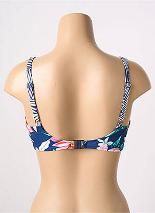 Haut de maillot de bain bretelles élastiquées ajustables bleu FANTASIE femme
