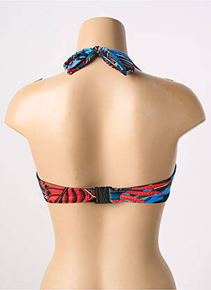 Haut de maillot de bain bretelles élastiquées bleu FANTASIE femme