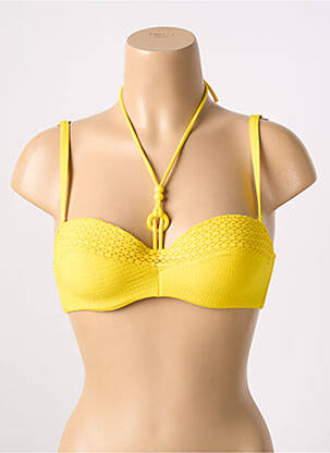 Haut de maillot de bain haut bandeau haut bandeau jaune MARIE JO femme