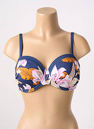 Haut de maillot de bain haut soutien-gorge moulé haut soutien-gorge moulé bleu ROSA FAIA femme