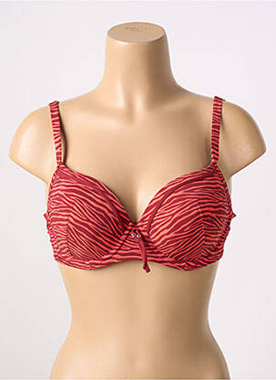 Haut de maillot de bain haut soutien-gorge moulé haut soutien-gorge moulé orange LINGADORE femme