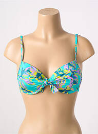 Haut de maillot de bain haut soutien-gorge moulé haut soutien-gorge moulé bleu ROSA FAIA femme