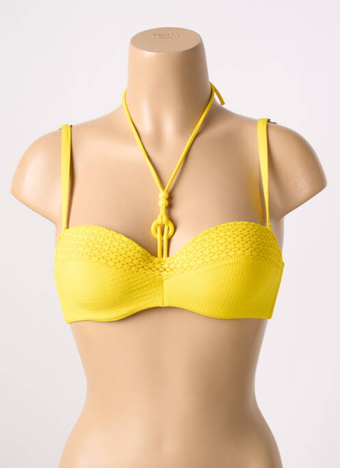 Haut de maillot de bain jaune MARIE JO pour femme