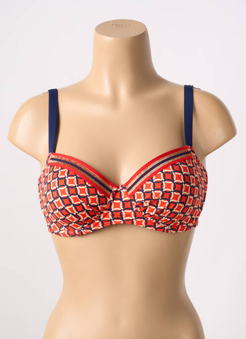 Haut de maillot de bain orange PRIMA DONNA pour femme