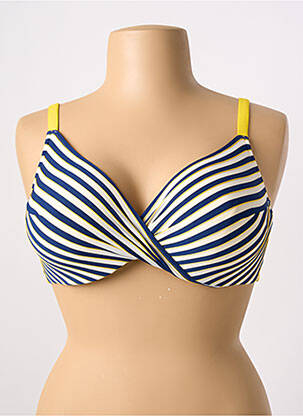 Haut de maillot de bain haut soutien-gorge emboitant haut soutien-gorge emboitant bleu MARIE JO femme