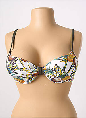 Haut de maillot de bain haut soutien-gorge moulé haut soutien-gorge moulé blanc ROSA FAIA femme