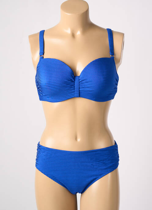 Maillot de bain 2 pièces bleu ANITA pour femme