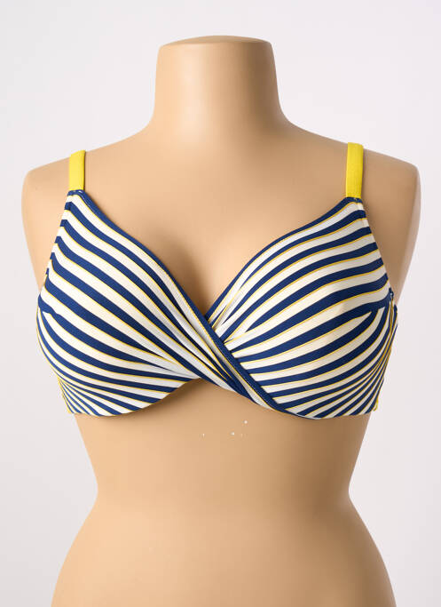 Haut de maillot de bain haut soutien-gorge emboitant haut soutien-gorge emboitant bleu MARIE JO femme
