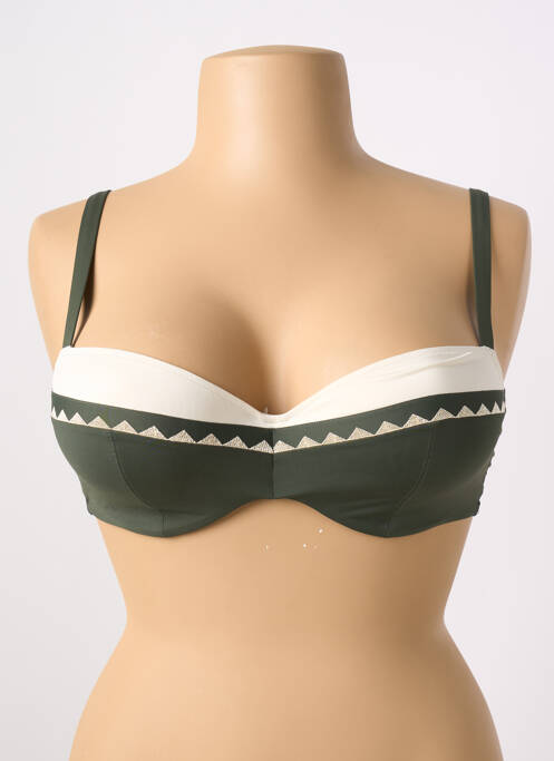 Haut de maillot de bain vert MARIE JO pour femme
