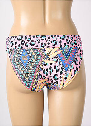 Bas de maillot de bain effet matière satinée culotte rose FREYA femme
