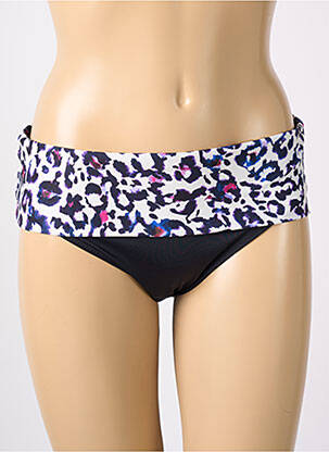 Bas de maillot de bain effet matière satinée culotte bleu FANTASIE femme