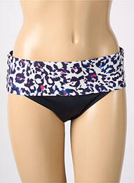 Bas de maillot de bain effet matière satinée culotte bleu FANTASIE femme