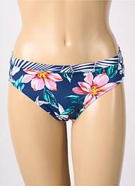 Bas de maillot de bain imprimé fleurs culotte bleu FANTASIE femme
