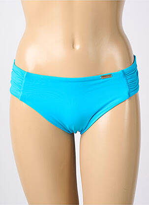 Bas de maillot de bain effet matière satinée culotte bleu FANTASIE femme