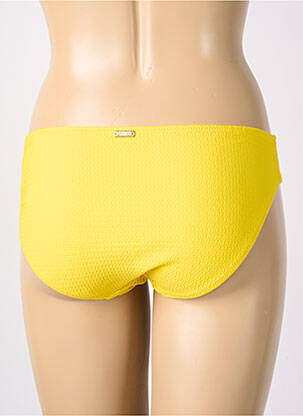 Bas de maillot de bain effet matière satinée culotte jaune MARIE JO femme