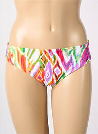 Bas de maillot de bain imprimé fantaisie culotte vert FREYA femme