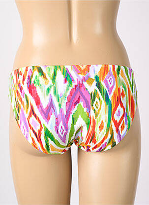 Bas de maillot de bain imprimé fantaisie culotte vert FREYA femme