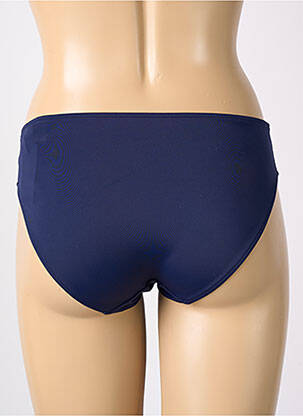 Bas de maillot de bain effet matière satinée culotte bleu MARIE JO femme