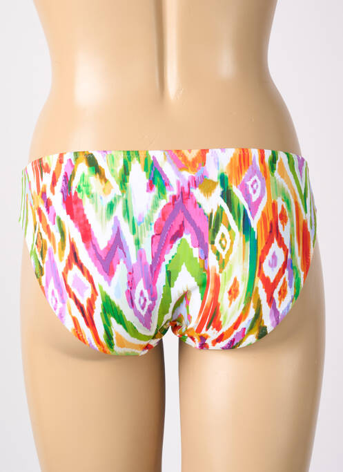 Bas de maillot de bain imprimé fantaisie culotte vert FREYA femme
