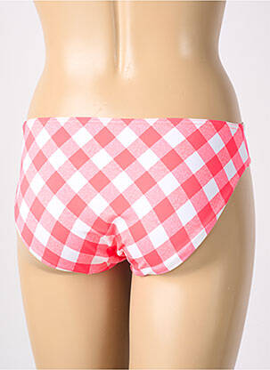 Bas de maillot de bain effet matière satinée culotte rose FREYA femme