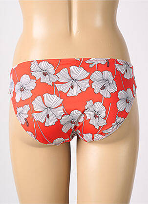 Bas de maillot de bain imprimé fleurs culotte rouge FREYA femme