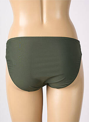 Bas de maillot de bain effet matière satinée culotte vert MARIE JO femme