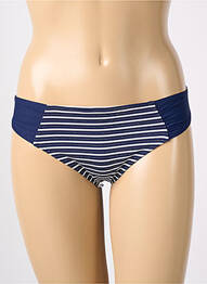 Bas de maillot de bain imprimé rayures culotte bleu PRIMADONNA femme