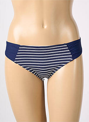 Bas de maillot de bain imprimé rayures culotte bleu PRIMA DONNA femme