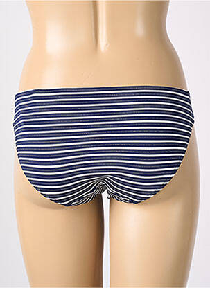 Bas de maillot de bain effet matière satinée culotte bleu PRIMADONNA femme