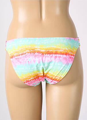 Bas de maillot de bain effet matière satinée culotte jaune FREYA femme