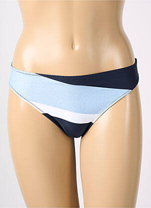 Bas de maillot de bain effet matière satinée culotte bleu MARIE JO femme