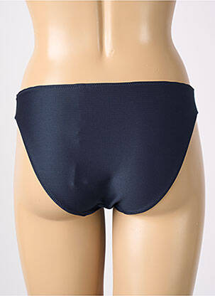 Bas de maillot de bain effet matière satinée culotte bleu MARIE JO femme