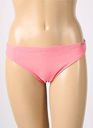 Bas de maillot de bain effet matière satinée culotte rose YSABEL MORA femme