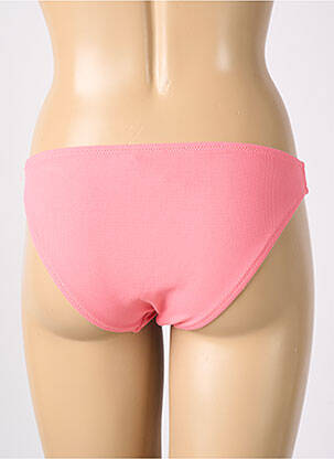 Bas de maillot de bain effet matière satinée culotte rose YSABEL MORA femme