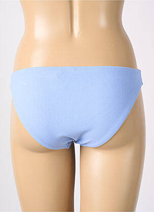 Bas de maillot de bain effet matière satinée culotte bleu YSABEL MORA femme