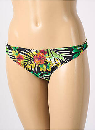 Bas de maillot de bain imprimé tie and dye culotte vert FREYA femme