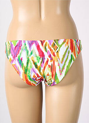 Bas de maillot de bain imprimé fantaisie culotte vert FREYA femme